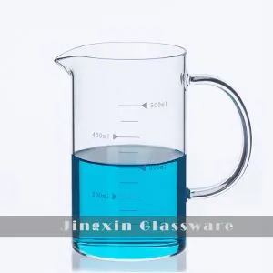 บีกเกอร์แก้วขนาด 500 มล. พร้อมที่จับ